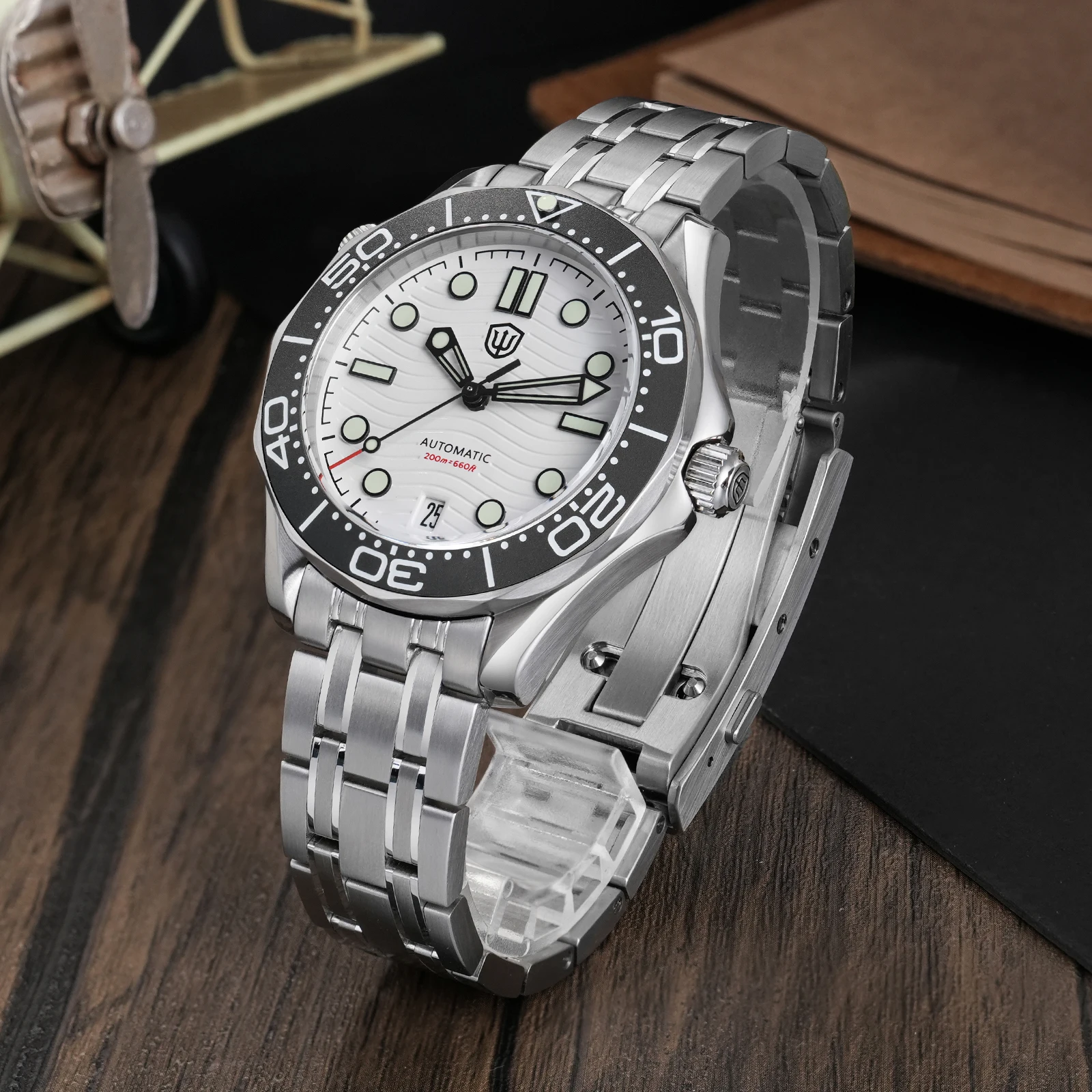 Watchdives WD007ST 39 мм NTTD часы NH35 автоматический механизм из нержавеющей стали с