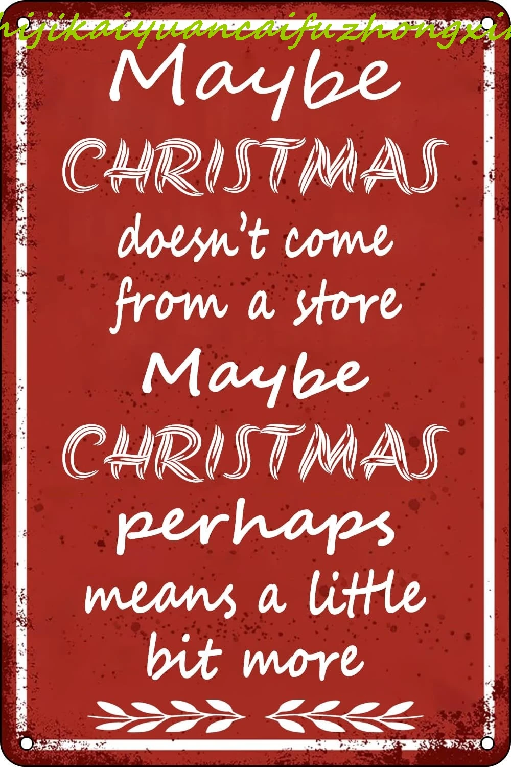 Винтажный рождественский декор. Металлические вывески. Может быть Рождеством не