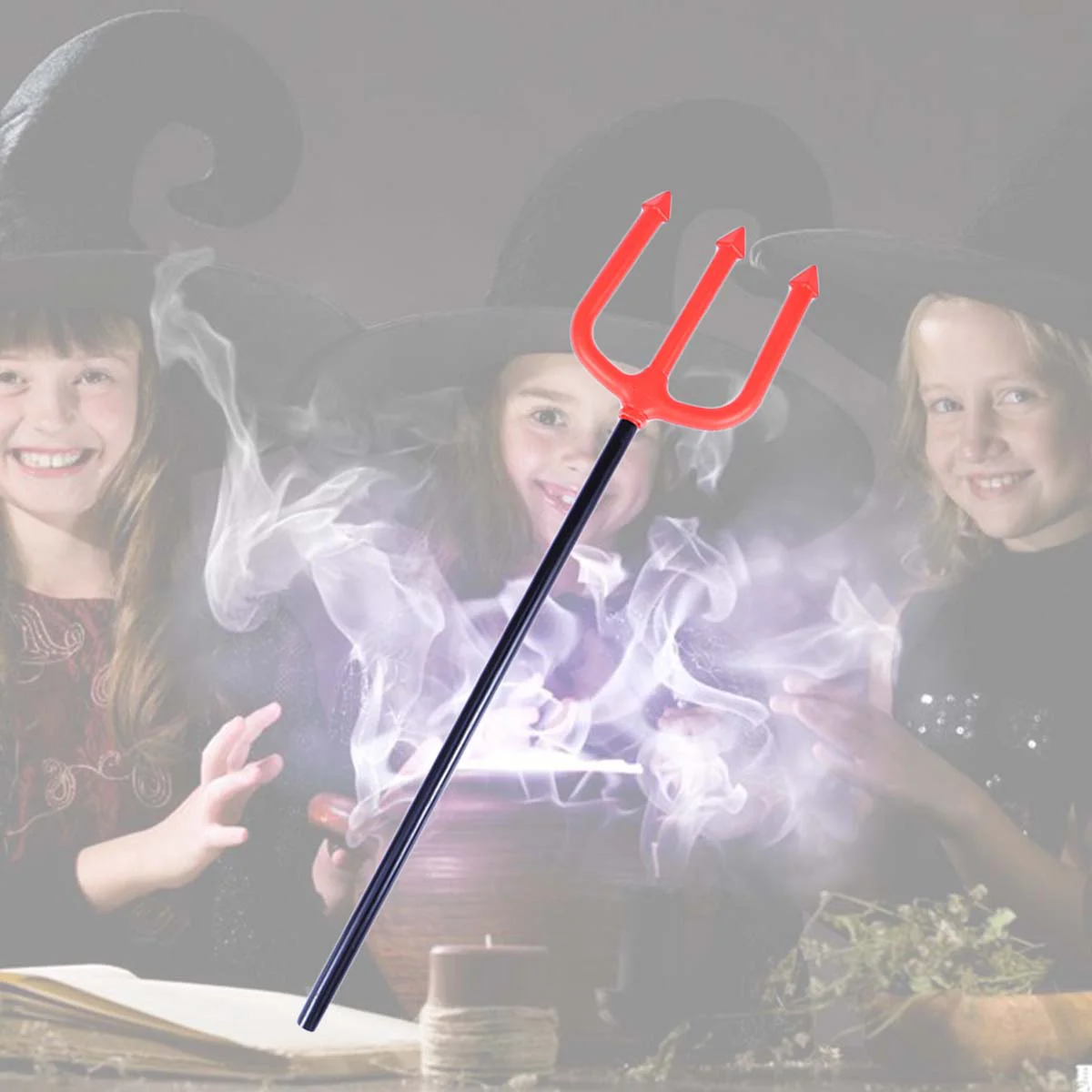 

Pitchfork Costumetrident Fork Propdecoration Accessoryplastic Pitch Party Red Staff Cattle Props Accessories Costumes Photo