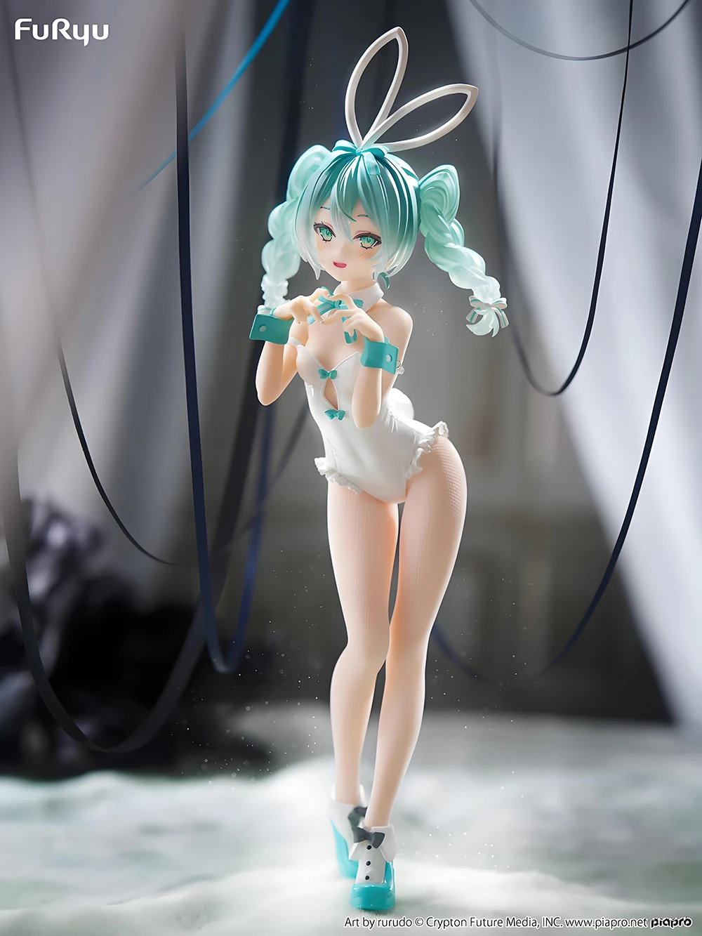 Предпродажа оригинальные кролики Furyu Bicute Rabbits Vocaloid Hatsune Miku Rurudo White Ver. Аниме Bunny Girls