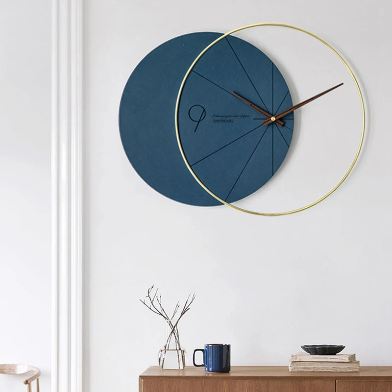 

Pro-environment Creativity Wall Clocks Nordic Simple Modern Decorative Large Wall Clocks Abstract Horloge Home Fashion EK50bgz