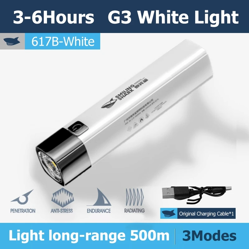 

Фонарик Smiling Shark 617B