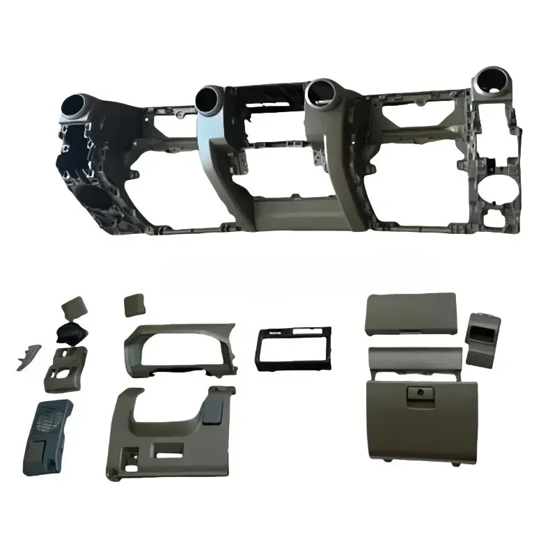 Фото Накладка на приборную панель для Land Cruiser LC70 Pick up, LC76, LC79, FJ79 (2007-2024), коричневая/черная №5