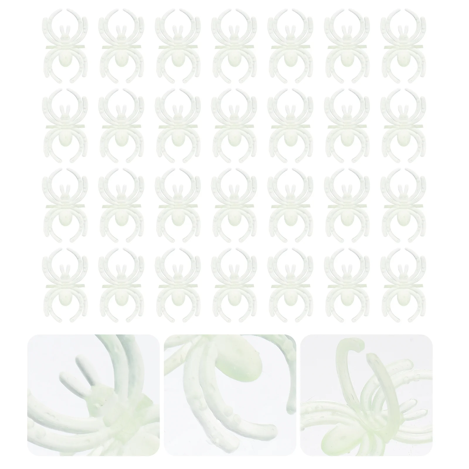 

144 шт., украшения на Хэллоуин, пластиковое кольцо, игрушка, Пальчиковый торт, паук, кекс