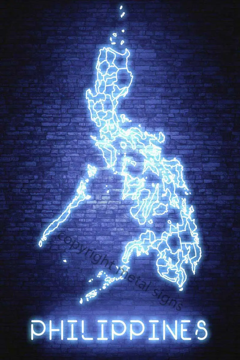 

Филиппинская Манила, ретро, винтажный металлический знак, жестяная вывеска, оловянные пластины, Настенный декор, неоновая вывеска для клуба...