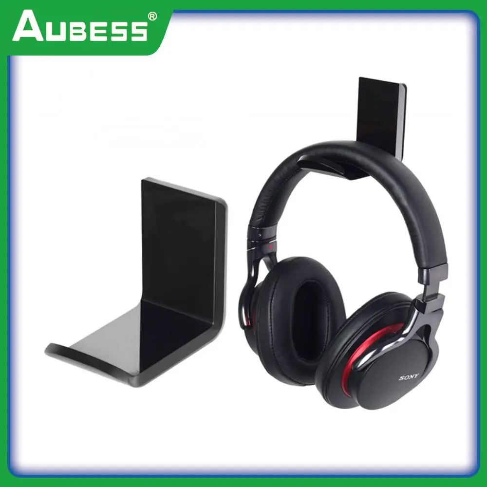 

Desktop Game Earphone Holder Black Display Rack Universal Headphone Office Hanger Portable For Offices Rooms Multifunctional
