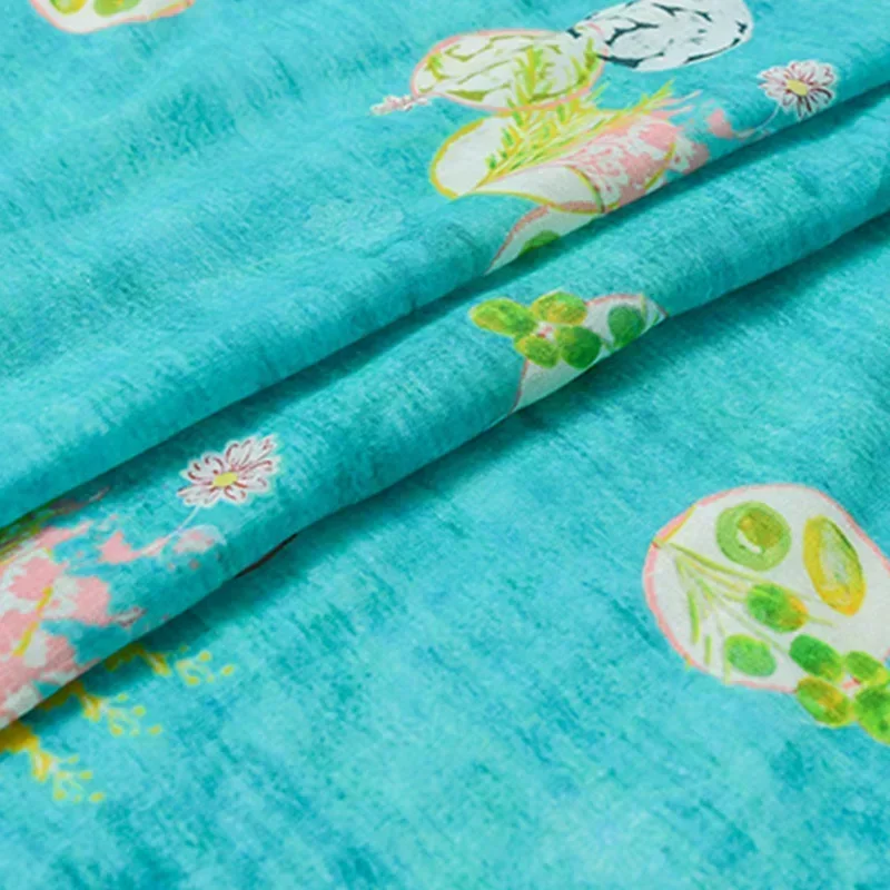 50X 100% см удобный Monet чистый рами Лен летнее тонкое китайское платье длинное