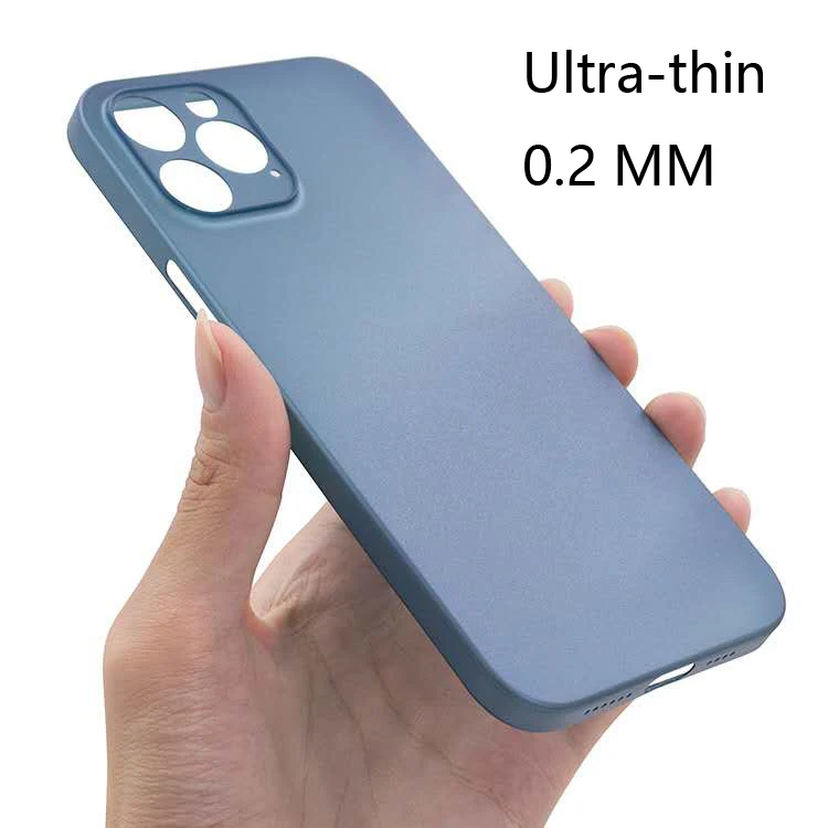 Ультратонкий чехол 0 2 мм для iPhone 13 Mini 12 11 Pro Xs Max X Xr SE 2020 7 8 6S Plus прозрачный жесткий i