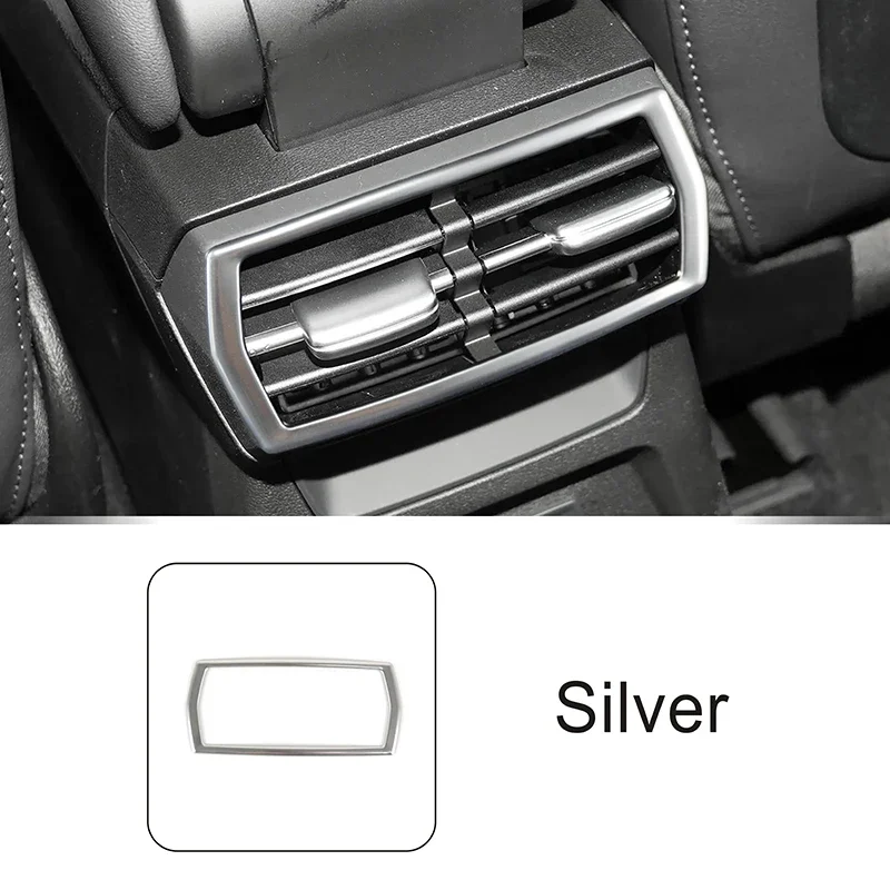 

Нержавеющая сталь внутренняя задняя вентиляционная рамка для кондиционера, декоративная наклейка, декоративная полоса для Audi A3 8Y 2021-2022, автомобильные аксессуары