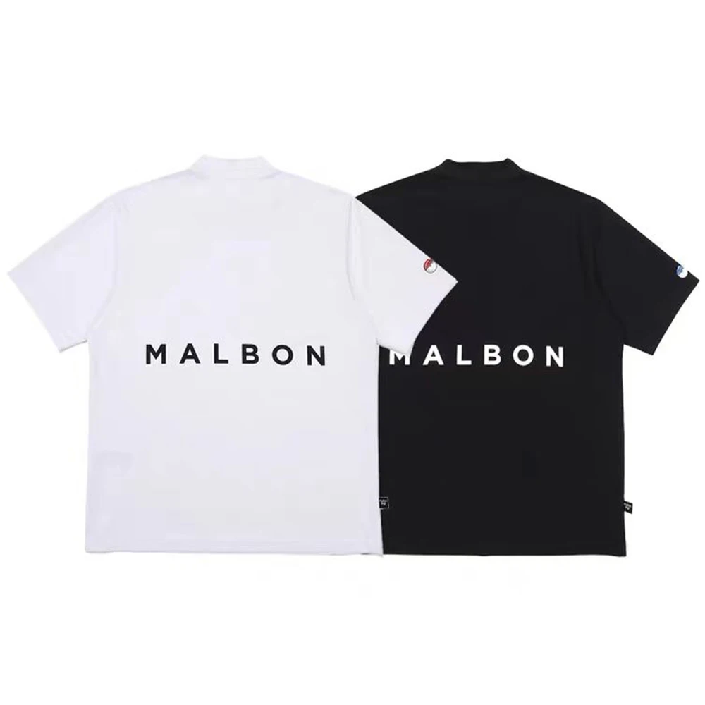 

Golf T-shirt Men's High Neck Dry Summer Ice Silk Sports Breathable Loose Short Sleeve T-shirt Solid Color Clothing Bucket Hat