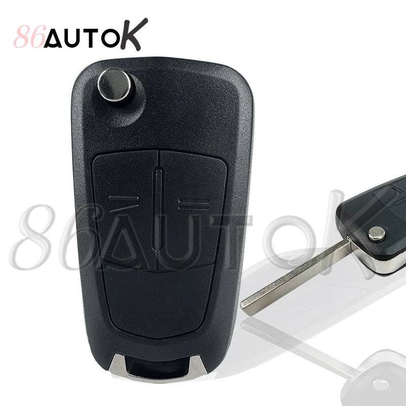 

Автомобильный ключ с откидной крышкой для дистанционного ключа, сменный чехол для Opel Astra H Zafira Vectra C Vauxhall Corsa D Signum Meriva, корпус автомобильного ключа