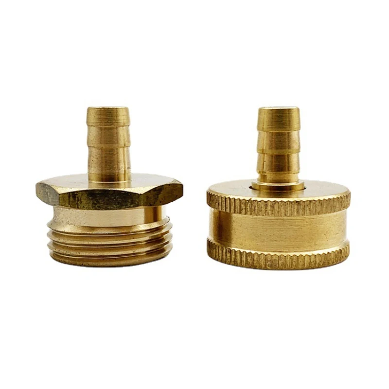 Brass 3/8 Garden Hose Fittings 3/8 Water Pipe Pagoda Fittings Garden 3 Male and Female Joints Copper Fittings