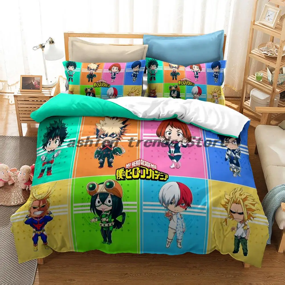 

3D My Hero Academy Duvet Cover Set Funny Girls Boys Kids Children Bedding Set Au Eu Us Twin Full Queen King Bed Linen