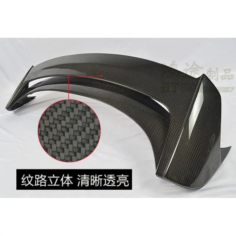 Настоящее углеродное волокно FRP спортивный автомобиль на задней крышу двойной