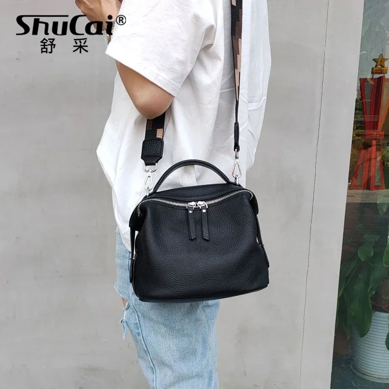 Женская Маленькая Сумка Через Плечо Мягкая Из Натуральной Кожи С Матовыми Краями