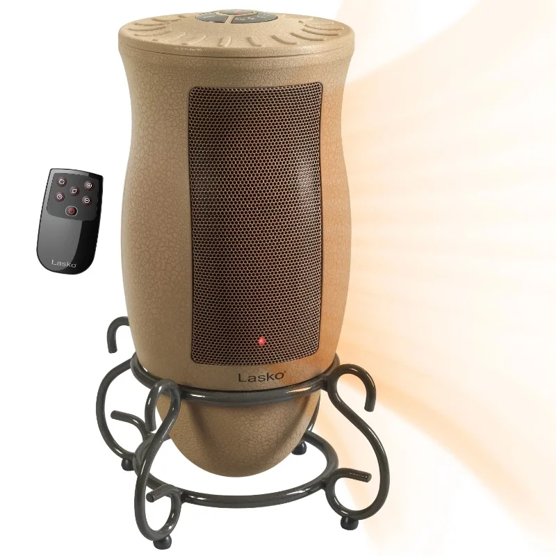 

1500W Designer Series Ceramic Electric Space Heater with Remote, Beige, New