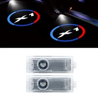 2piecesset for bmw e84 f48 f49 x1 logo led hd projector light car door welcome light shadow warning lamp logo auto accessories
