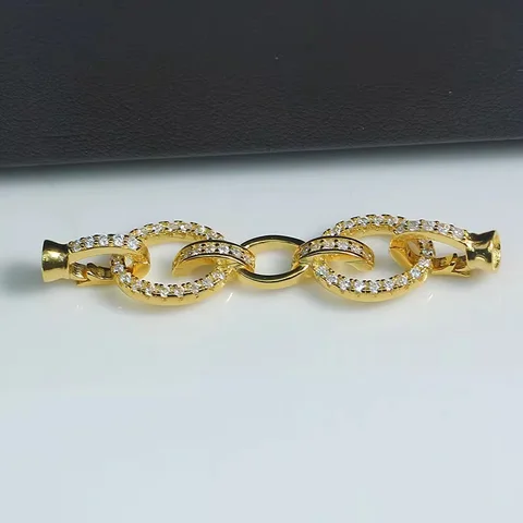 Медная позолоченная циркониевая цепочка LIJIEMEI