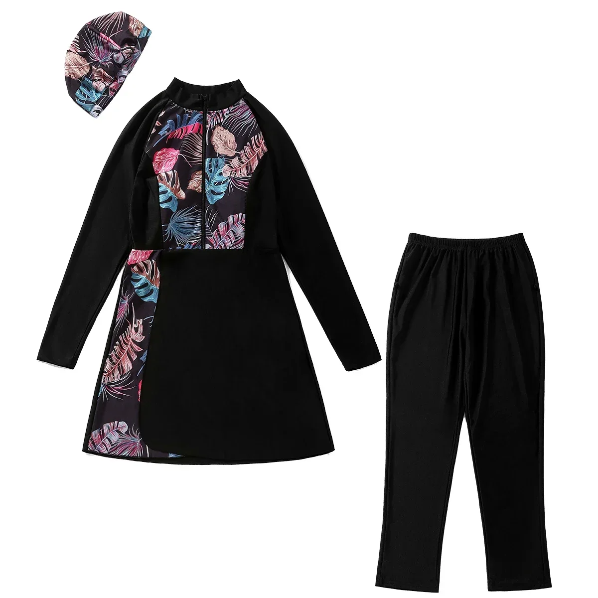 Турецкая Дубайская одежда для купания Женский Модный Купальник с длинным