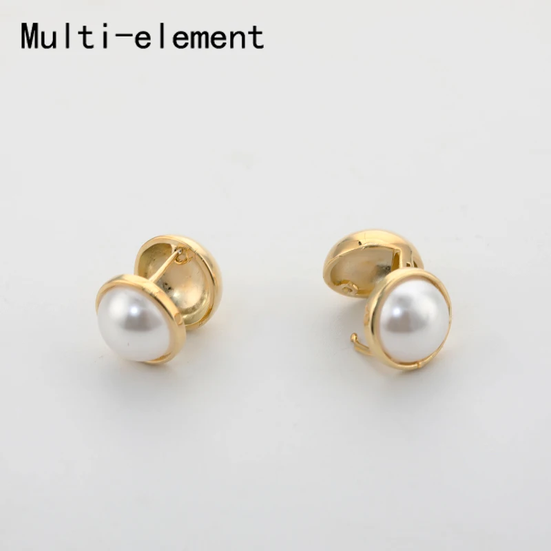 

Новые корейские очаровательные кольца-кольца для пирсинга, Модные Изящные позолоченные серьги с жемчугом, украшения для женщин