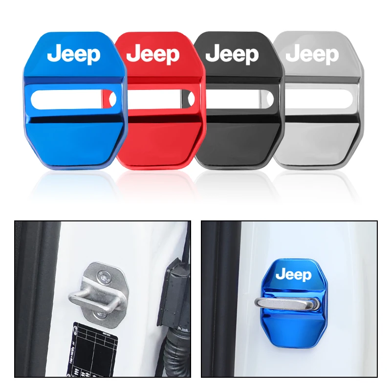 4 шт. защитные крышки для дверей автомобиля Jeep Renegade Compass Patriot Grand Cherokee Wrangler Liberty Rubicon
