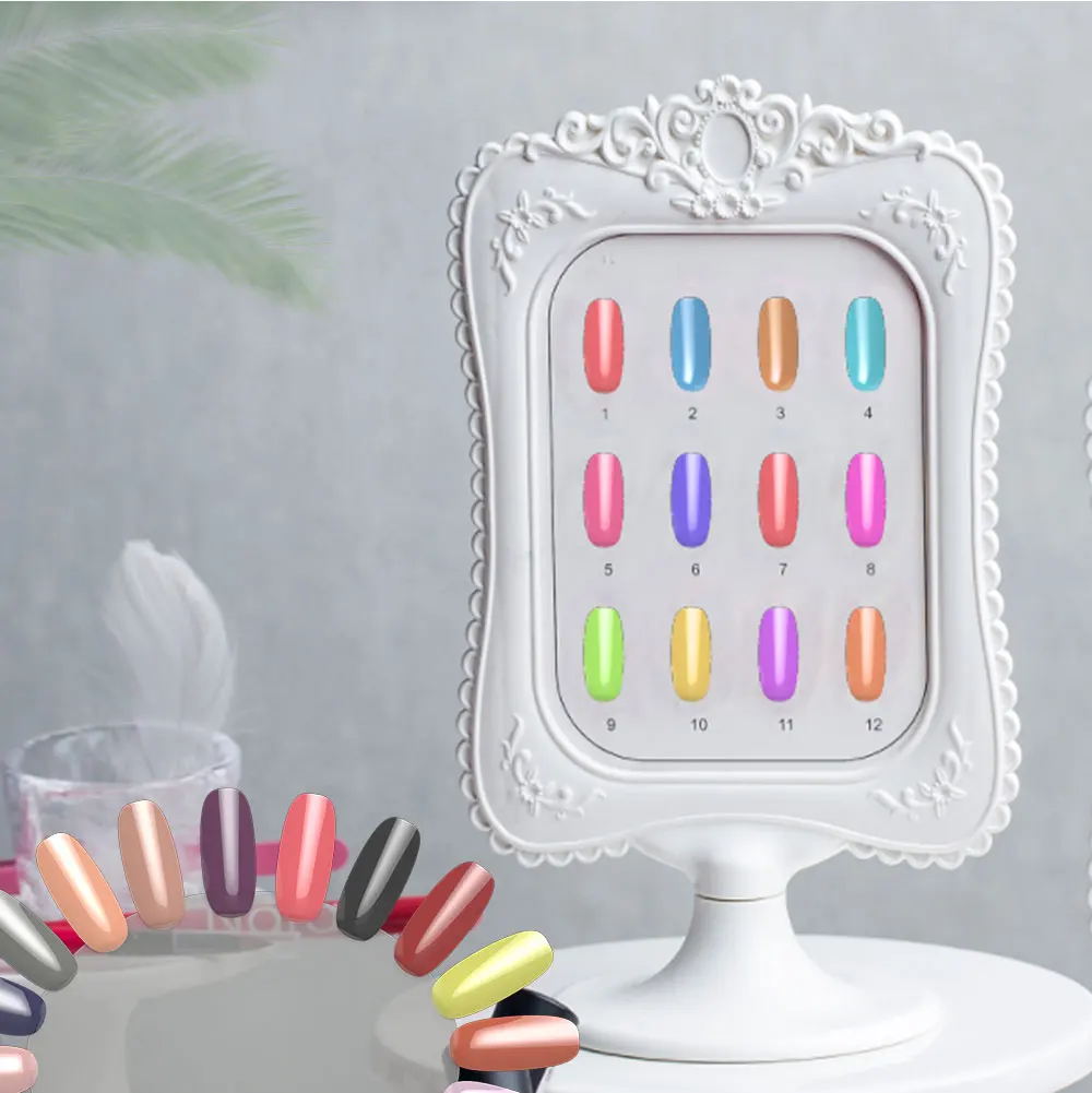 

10 Pair Nail Art Tips Comestic Practice Round Wheel Polish Acrylic Display Decor Nail Sets Kits Nail Art