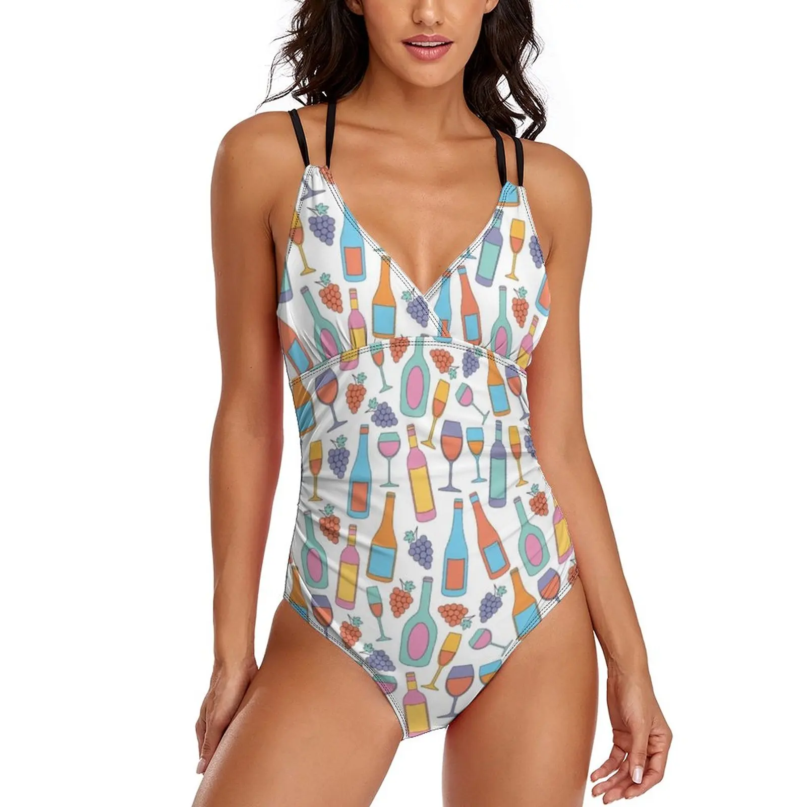 

Женский сплошной купальник с эффектом пуш-ап