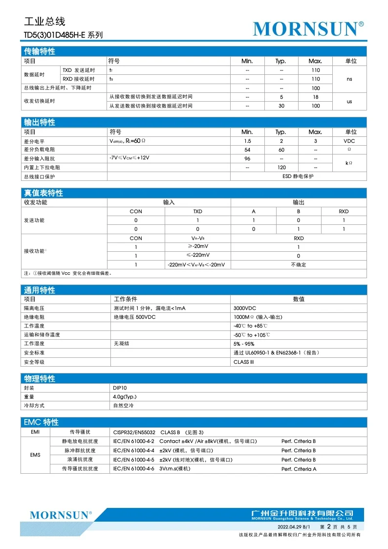 TD301D485H-E TD501D485H-E высококачественный одноканальный высокоскоростной изолированный