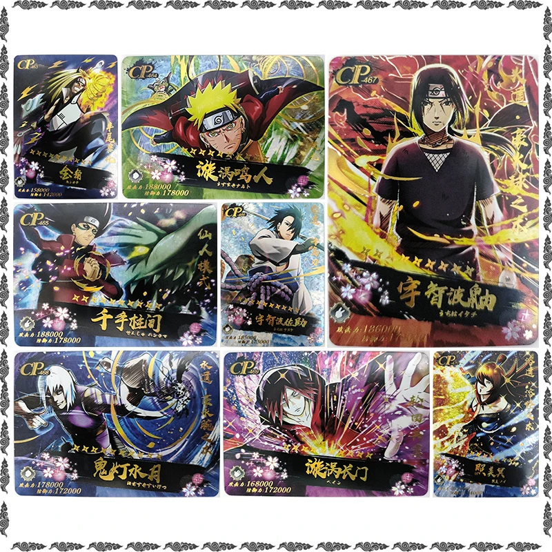 Фото Коллекционные игровые карты по аниме NARUTO: Теруми, Мэй, Нагато, Хохзуки, Суигетсу, Итачи, Саске, Сенджу Хаширама. Редкие, для парных коллекций (CP). Подарок на день рождения. №1