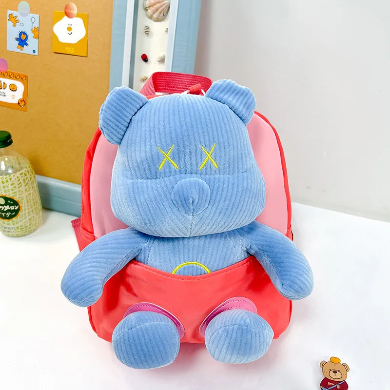 New Cartoon Bear backpacks for children Toy Patch Child backpack Cute Small kids backpack 6 Color High quality Children bag