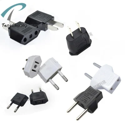 

US to EU Plug Adapter Mini 2 Pin AC Electrical Converter Plug Adapter 3A 250V 10V 20PCS
