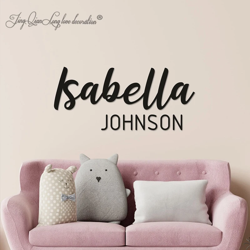 

Custom Name Sign Personalized Nursery Decor Baby Shower Wall Decor Wooden Name Sign First & Middle Name or Last Name Wooden Lett