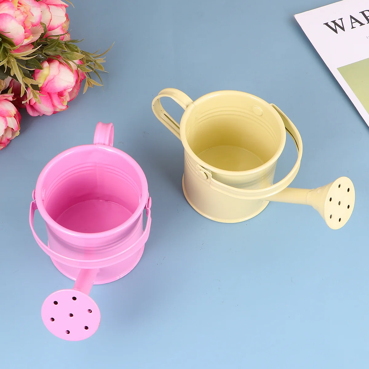 

Watering Can Kids Flower Metal Pot Mini Water Garden Iron Bucket Kettle Children Indoor Tin Cans Vase Spout Outdoor Bulk