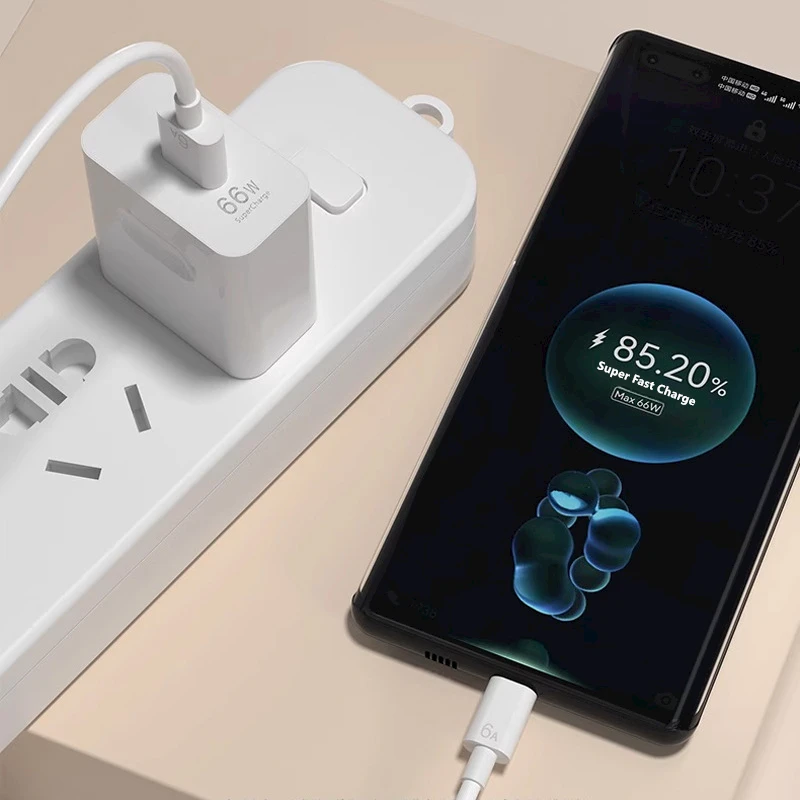 Фото Супербыстрое USB-зарядное устройство США 6А 66 Вт для Huawei Mate 40 50 P50 P60 Nova 12 Honor 90 100 X8b Magic 5 Lite 6 Pro Кабель для зарядки типа C №5