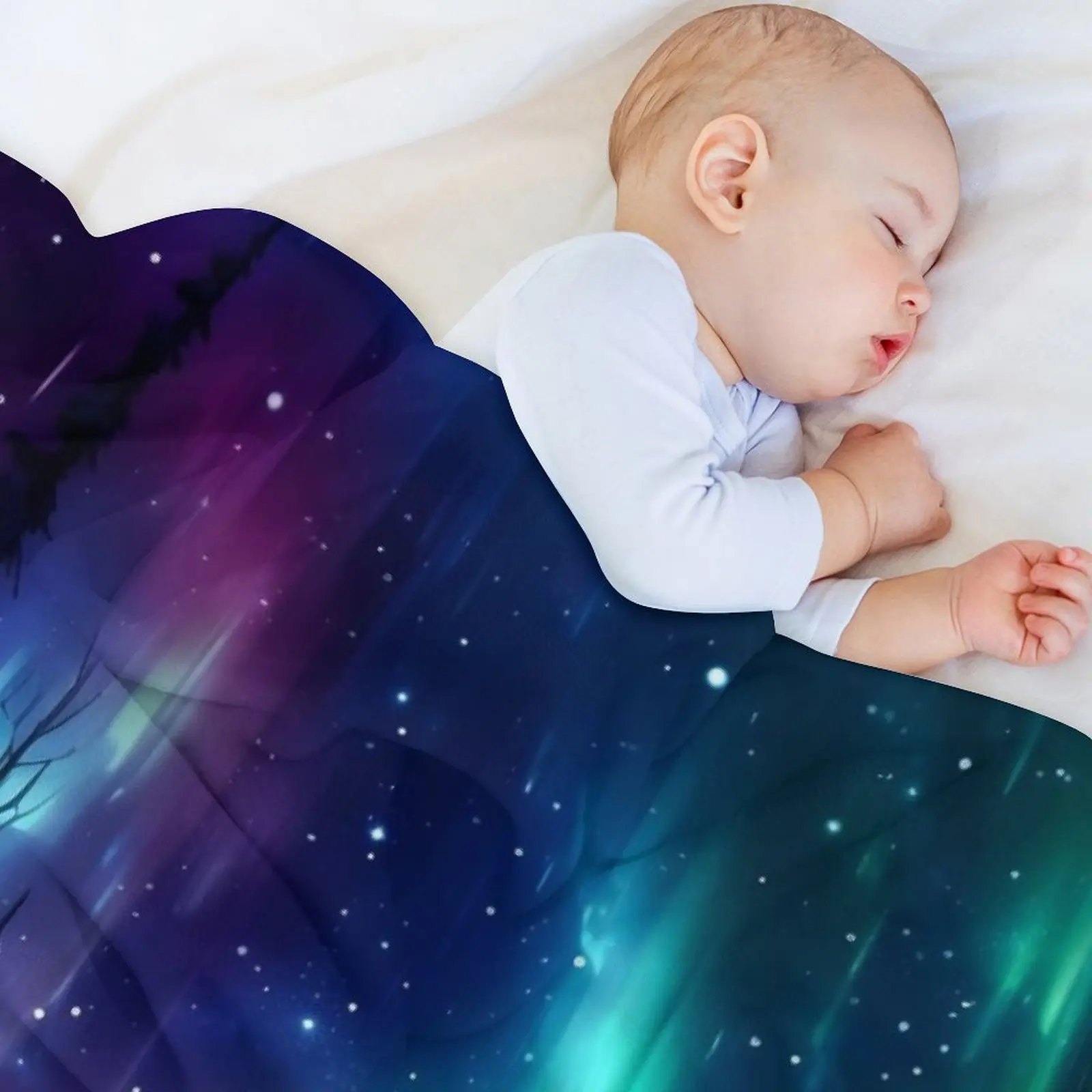 Одеяло Aurora Borealis очаровательное светящееся неоновое одеяло для дивана кровати