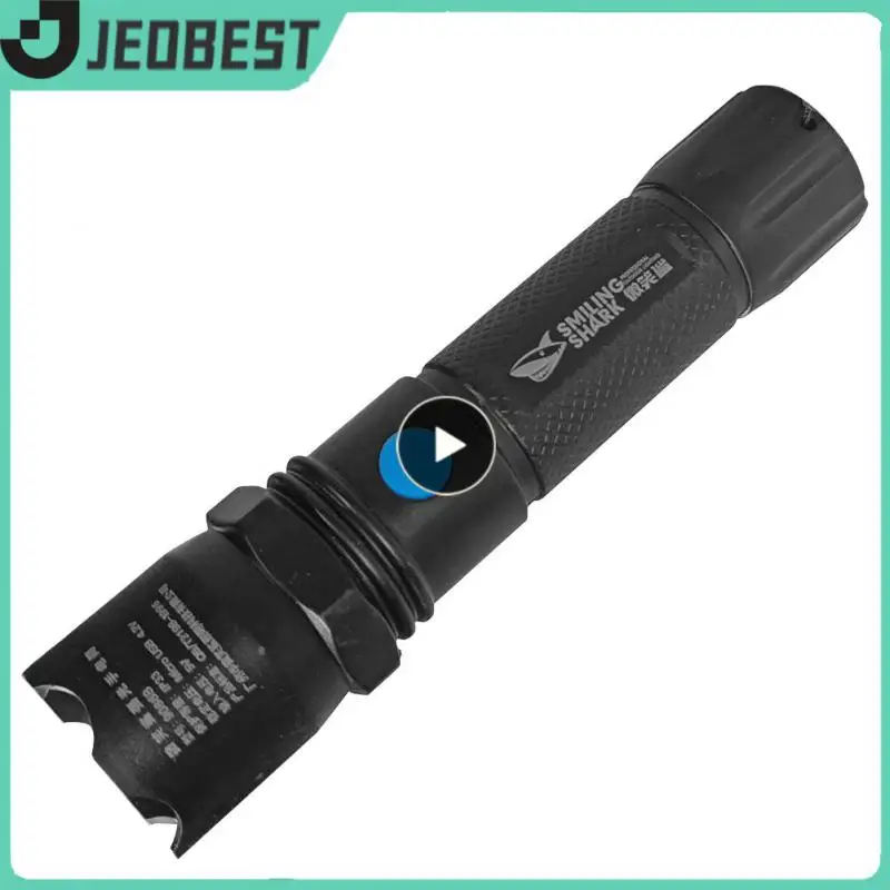 

Powerful Torch Portable Smile Shark Flashlight High Capacity Long Endurance Rechargeable Flashlight Strong Light Flashlight