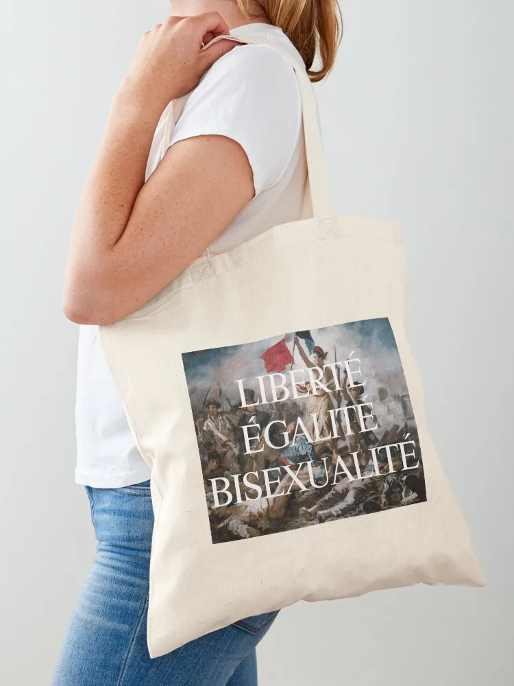 LIBERTé éGALITé BISEXUALITé Большая сумка Настраиваемая сумка-тоут Сумка-шоппер женская