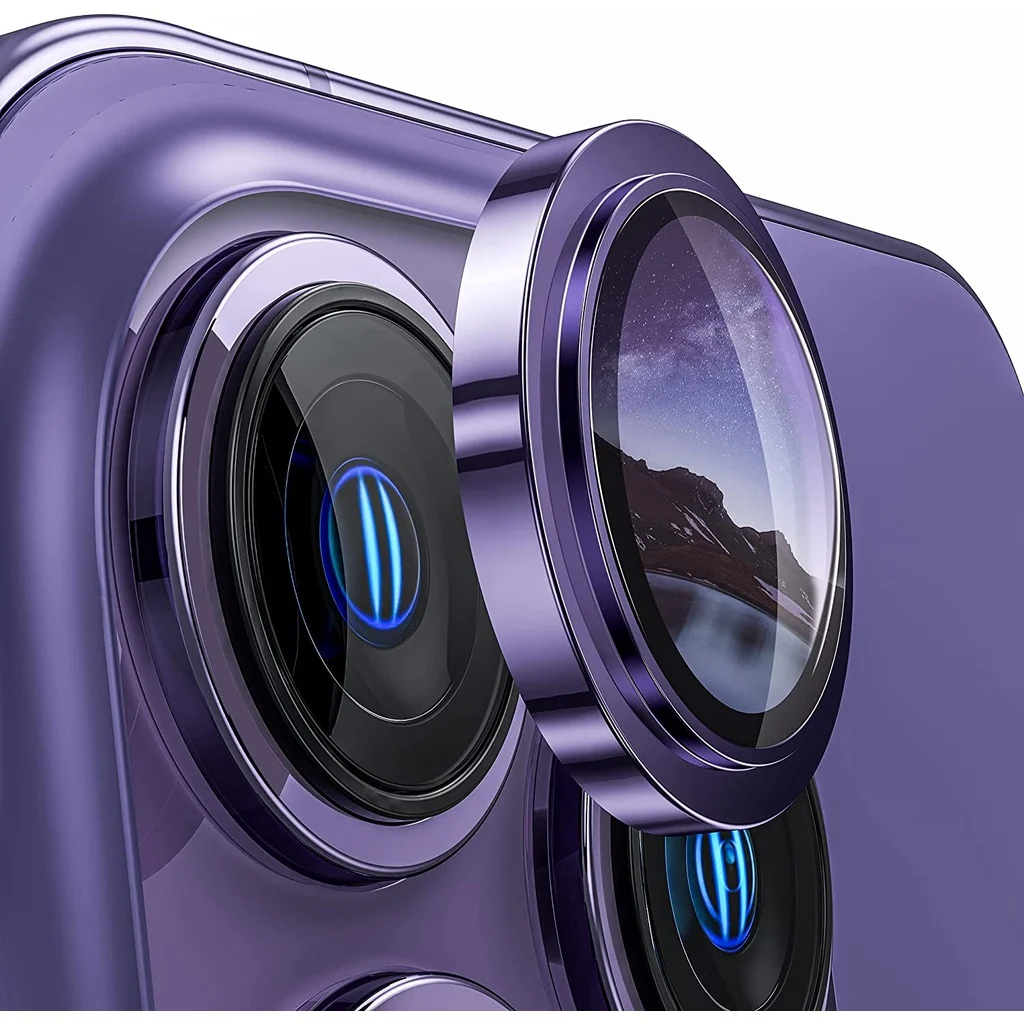 

Metal Camera Lens Protector for iPhone 14 Pro Max [Keep Lens Original Design] Tempered Glass Camera Cover Ring for iPhone 14 Pro