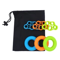 6pcs resistance bands hand grip set grip strength trainer with carrying bag hand exercises finger exerciser