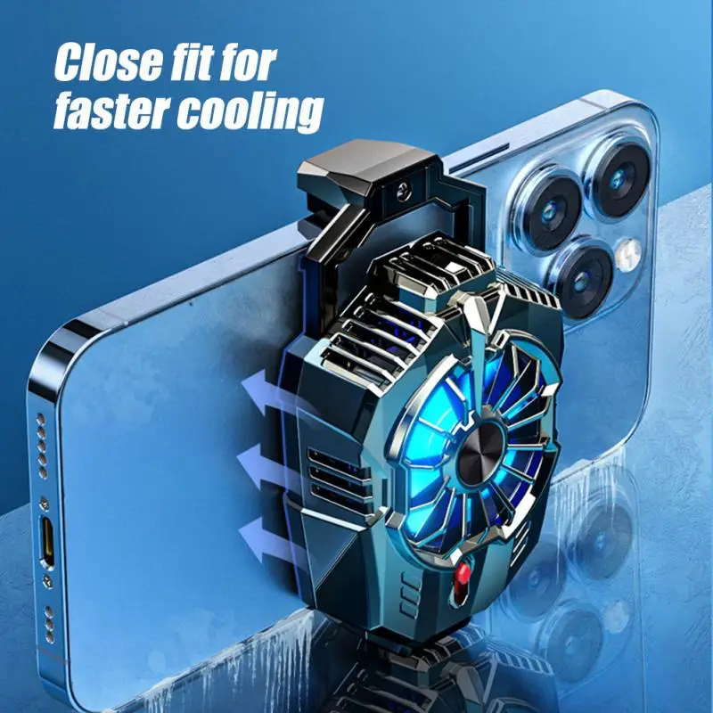 

Portable Cooling Fan Fast Cooling Game Cooler Cooling Artifact Cell Phone Cool Heat Sink Phone Radiator For Smart Phone Mini 5v