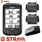 Беспроводной велосипедный спидометр, велосипедный GPS-компьютер Strava Magene C406 S3 + Датчик частоты вращения педалей, ремень с пульсометром для Garmin, одометр