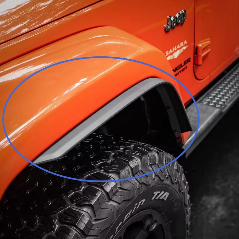 

4 шт., черные расширители крыла из АБС-пластика для Jeep For Wrangler JK 2007-2017 J401