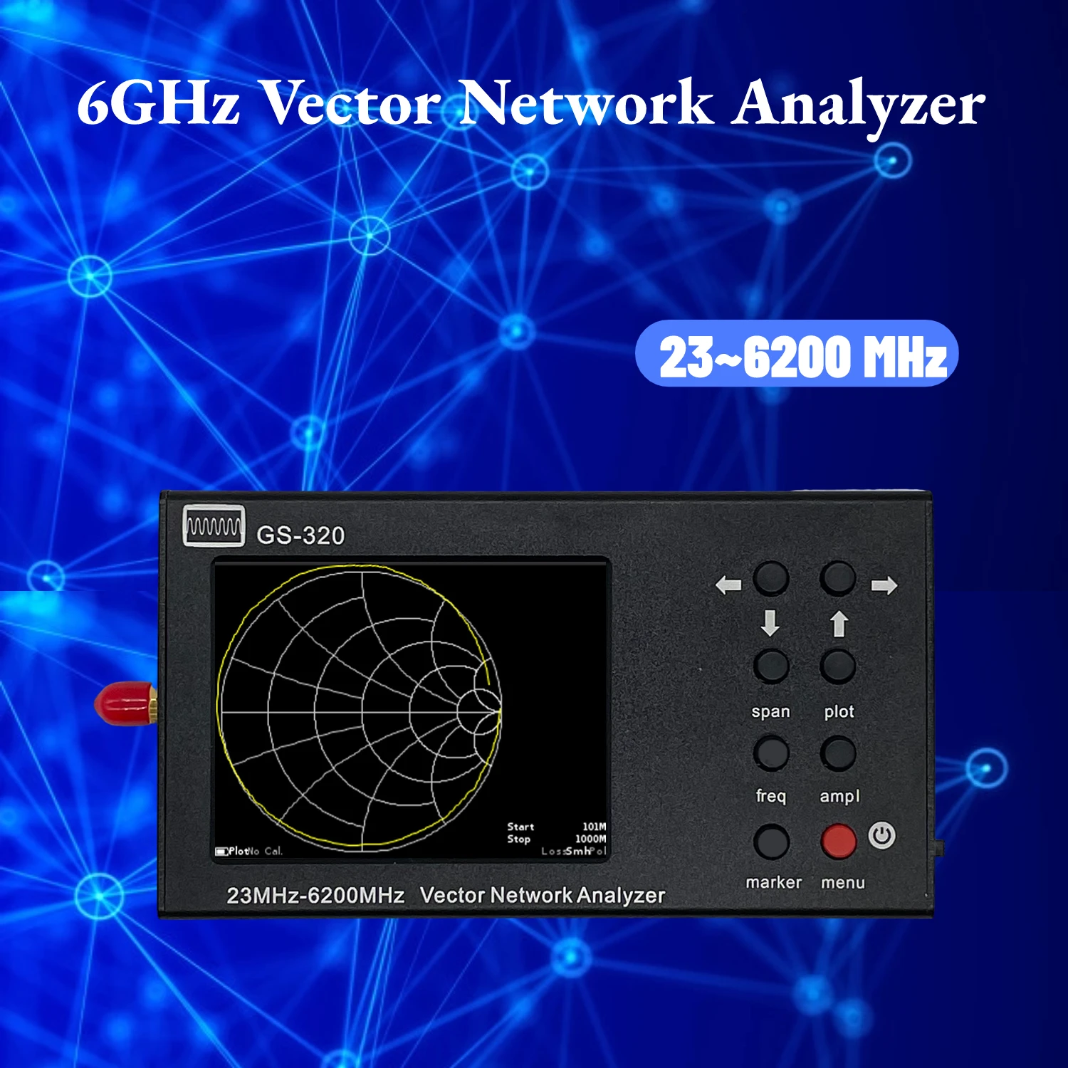 Векторный сетевой анализатор HTOOL GS320 23-6200 МГц