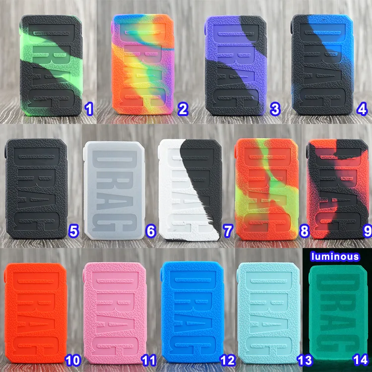 

New soft silicone protective case for voopoo drag 2 no e-cigarette only case rubber sleeve shield wrap skin 1pcs