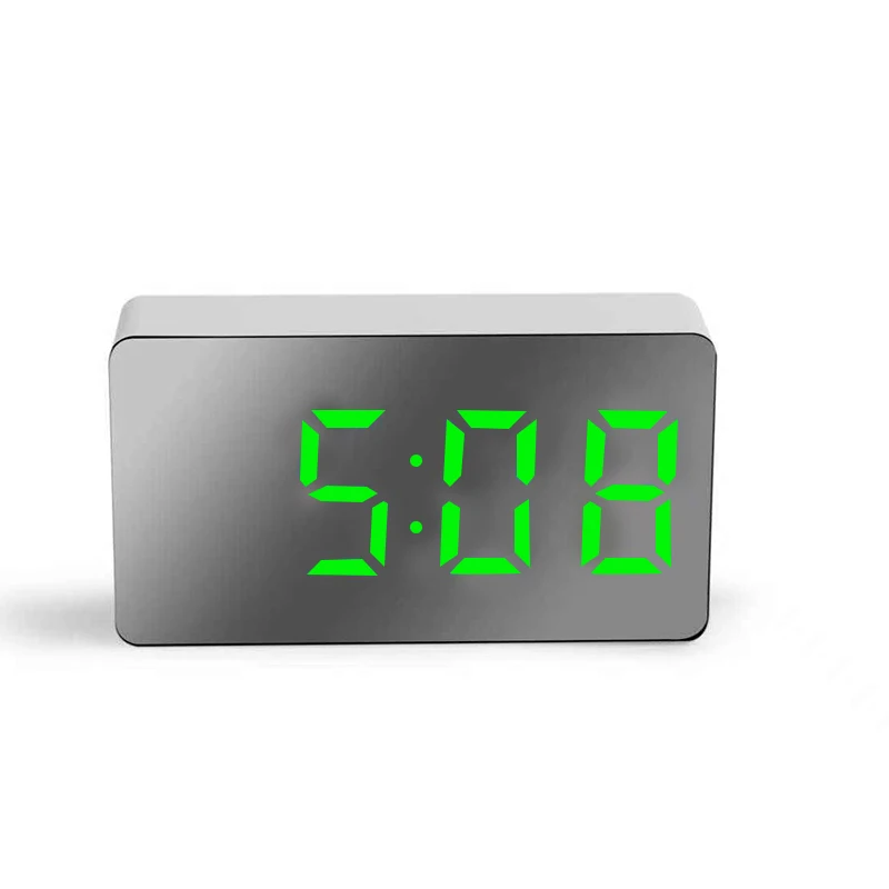 

Voice Control Digital Alarm Clock Teperature Snooze Night Mode Desktop Table Clock Anti-disturb Funtion LED Clocks Watch