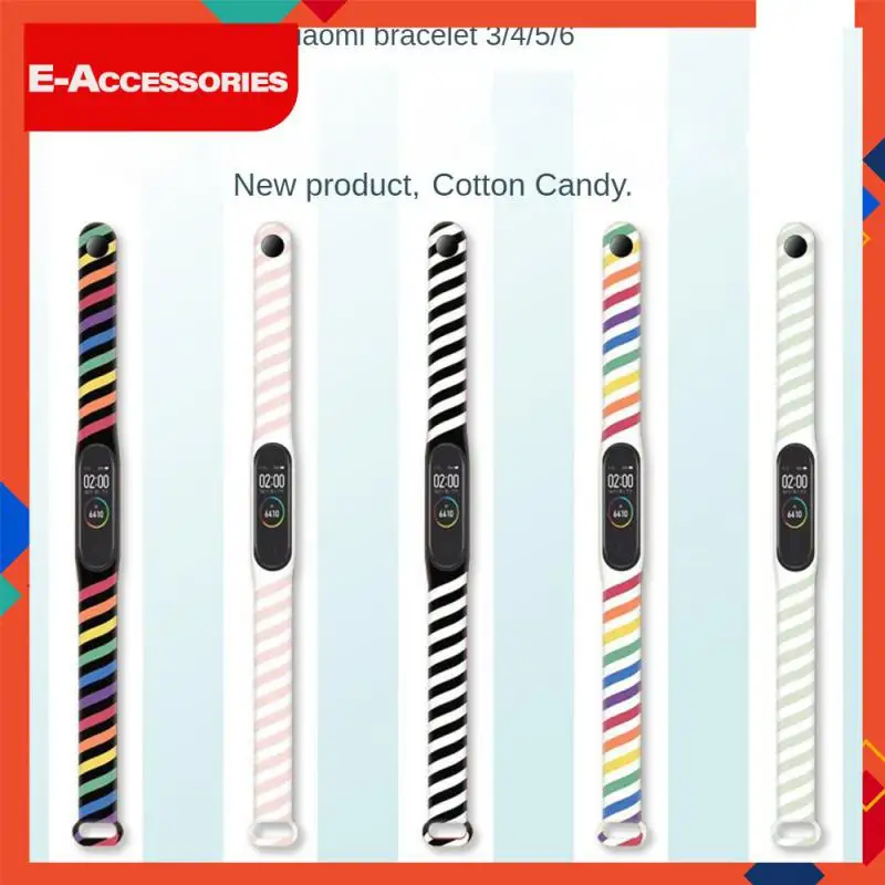 

Waterproof Stylish Design Silicone Wristband Comfortable Watch Strap For Xiaomi Mi Band 7/6/5 Strong And Durable Colorful