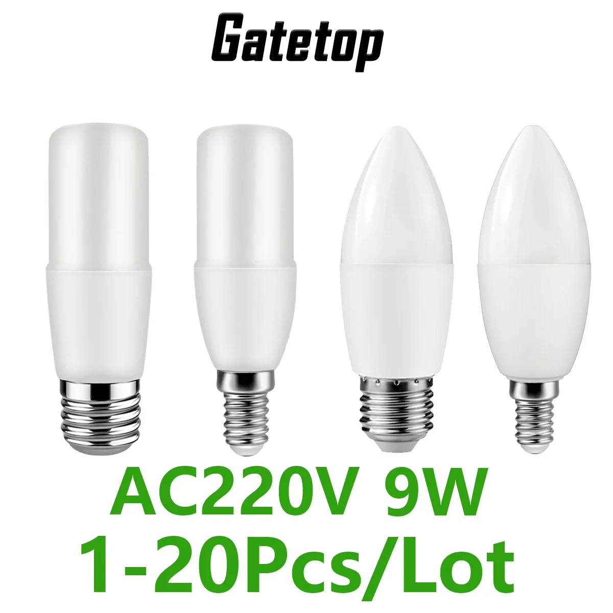 Светодиодная лампа Bombillas AC220V T37 C37 9W E27 E14 Теплая холодная белая для украшения