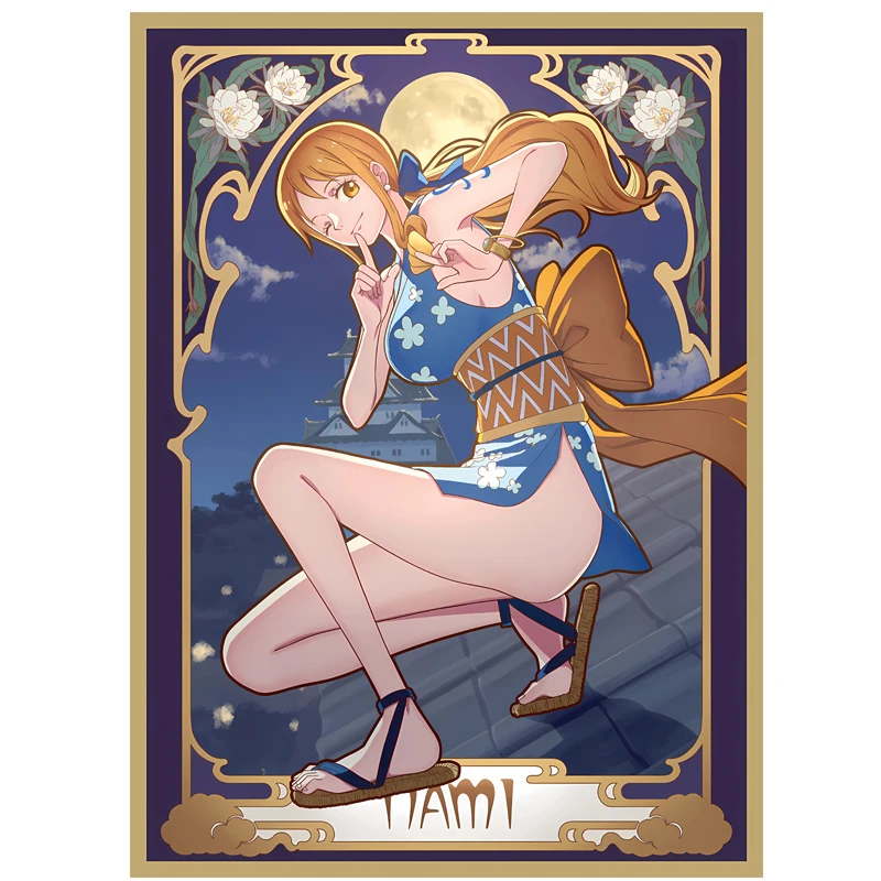 Коллекционные чехлы для карт One Piece 60 шт. Джо Элли Бонни Нами Хэнкок Морган Ле Фэй