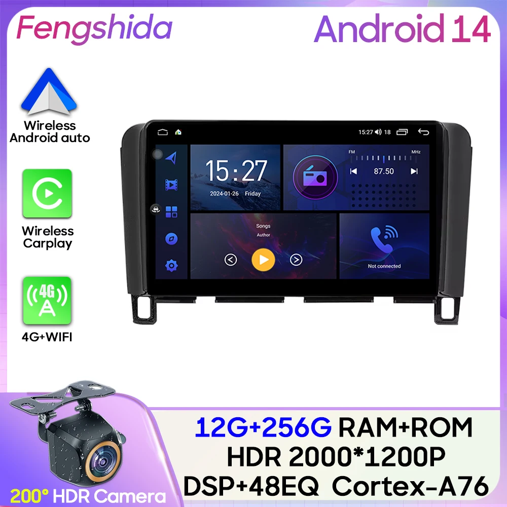Для Nissan Serena 4 C26 2010-2016 Автомобильный радиоприемник Carplay Навигация Стерео Android Авто