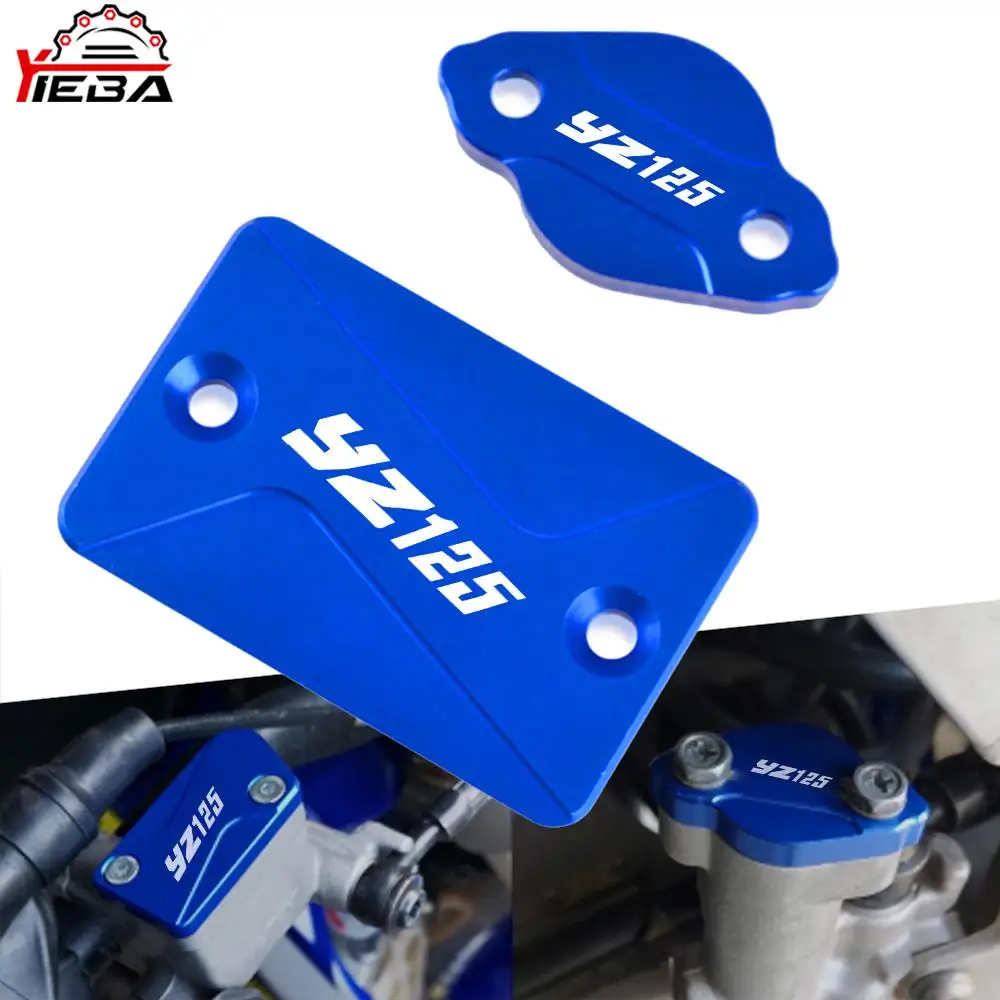 

For Yamaha YZ125 YZ250 YZ 125 250 2003 2004 2005 2006 2007 Motocross Accessories CNC Front Rear Brake Fluid Reservoir Cover Cap
